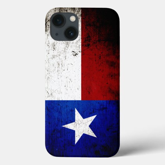 Black Grunge Texas State Flag Case-Mate iPhone Case (Achterkant)