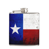 Black Grunge Texas State Flag Heupfles (Voorkant)