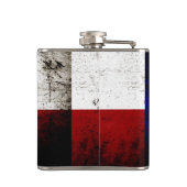 Black Grunge Texas State Flag Heupfles (Achterkant)