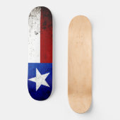 Black Grunge Texas State Flag Persoonlijk Skateboard (Voorkant)