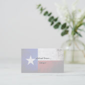 Black Grunge Texas State Flag Visitekaartje (Staand voorkant)