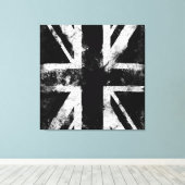 Black Grunge UK Canvas Afdruk (Insitu (Houten vloer))
