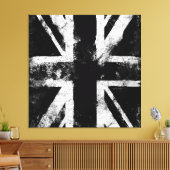 Black Grunge UK Canvas Afdruk (Insitu (Woonkamer))