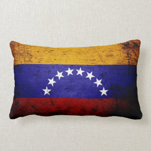 Black Grunge Venezuela Flag Kussen