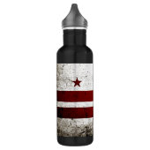 Black Grunge Washington DC Flag Waterfles (Links)