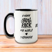 Black Grunge You Rock My World Beste Vriendin Ooit Mok