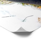 Black GSD Puppy met hart en grote liefdesValentijn Poster (Hoek)