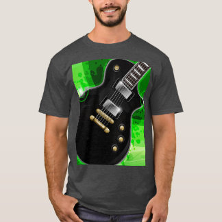 Black Guitar Graphic T-shirt