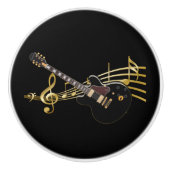Black Guitar Knob Keramische Knop (Voorkant)