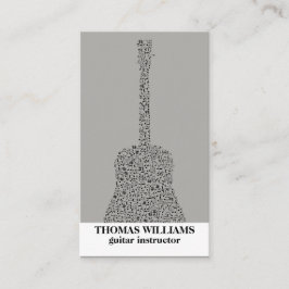 Black Guitar Music Visitekaartje