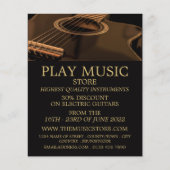 Black Guitar, Musical Instrument Store Flyer (Voorkant)