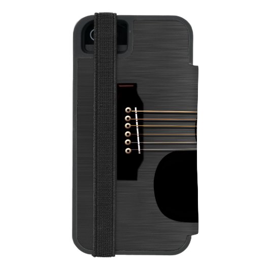 Black Guitar Piano Combo Incipio iPhone Portemonnee Hoesje (Agenda Achterkant)