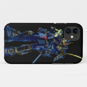 Black Gundam iPhone Case (Achterkant (horizontaal))