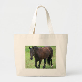 Black Gypsy Vanner Grote Tote Bag