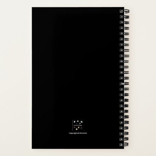 BLACK HABIT TRACKER NOTITIEBOEK (Achterkant)