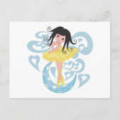 Black Hair Ballerina Tshirts en Gifts Briefkaart (Voorkant)