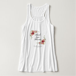 "Black Hair Blooms" Erfgoed Lente Bella Tanktop