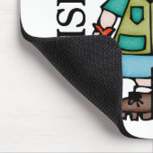 Black Hair Boy I Love Vist Muismat (Hoek)