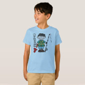 Black Hair Boy I Love Vist T-shirt (Voorkant volledig)