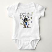 Black Hair Boy Rock Star Romper (Voorkant)