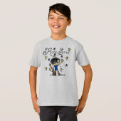 Black Hair Boy Rock Star T-shirt (Voorkant volledig)