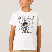 Black Hair Boy Rock Star T-shirt (Voorkant)