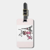 Black Hair Diva Bagagelabel (Voorkant verticaal)