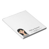 Black Hair Woman Custom Makeup Artist Notitieblok (Schuin)