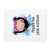 Black Hair World's Best Big Sister Gifts Magneet (Horizontaal)