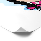 Black Hair World's Best Big Sister Gifts Poster (Hoek)