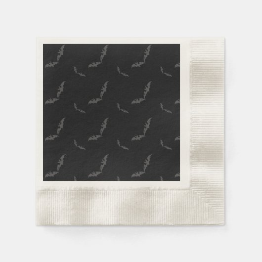 Black Halloween/bat Napkins Servet (Voorkant)