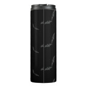 Black Halloween/bat Thermal Tumbler Thermosbeker (Achterkant)