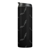 Black Halloween/bat Thermal Tumbler Thermosbeker (Geroteerd rechts)