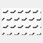 Black Halloween Bats Inpakpapier Vel (Voorkant)
