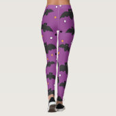Black Halloween Bats Leggings (Achterkant)