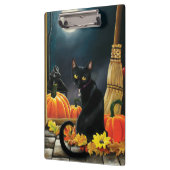 Black Halloween Cat Klembord (Links)