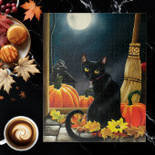 Black Halloween Cat Legpuzzel
