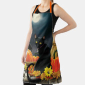 Black Halloween Cat Schort (Insitu)