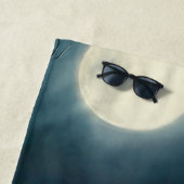 Black Halloween Cat Strandlaken (In situ)