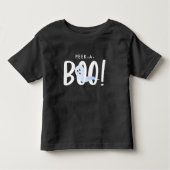Black Halloween Cute Ghost Peek-A-Boo! Kinder Shirts (Voorkant)