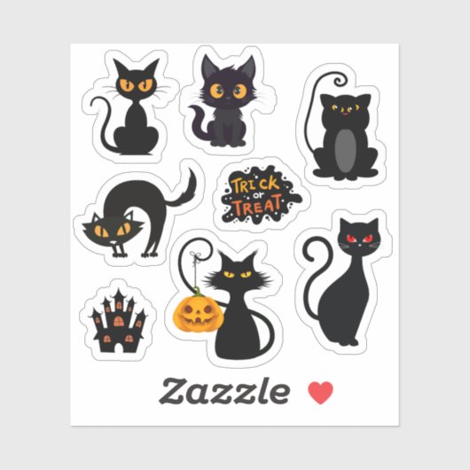 Black Halloween Edition Stickers (Vel)