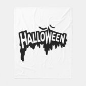 Black Halloween Fleece Deken (Voorkant)