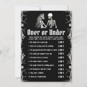 Black Halloween Over of Onder Vrijgezellenfeest Sp Kaart (Voorkant)