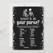 Black Halloween Skeleton Wat zit er in je portemon Kaart (Voorkant)