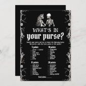 Black Halloween Skeleton Wat zit er in je portemon Kaart (Voorkant / Achterkant)