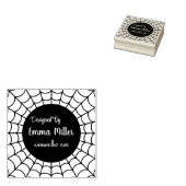Black Halloween Spider Web ontworpen door maker Rubberstempel (Gestempeld)