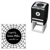 Black Halloween Spider Web ontworpen door maker Zelfinktende Stempel (In situ)