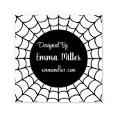 Black Halloween Spider Web ontworpen door maker Zelfinktende Stempel (Design)