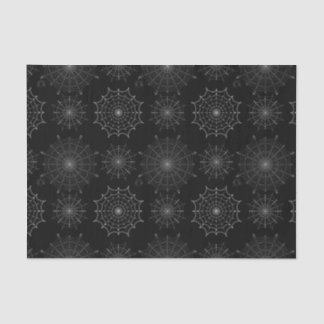 Black Halloween Spider Webs Tissuepapier