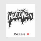 Black Halloween Sticker (Vel)